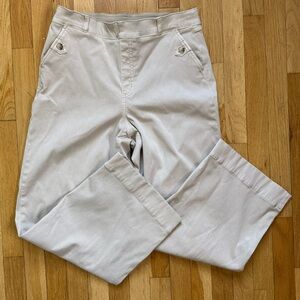 SPANX wide leg crop Light Beige Chino Trousers